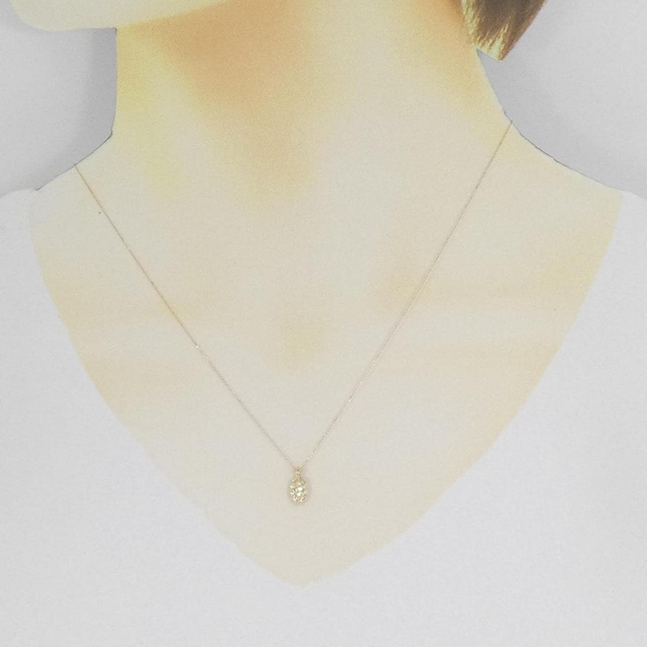 【新品】K18YG ダイヤモンド ネックレス 0.20CT