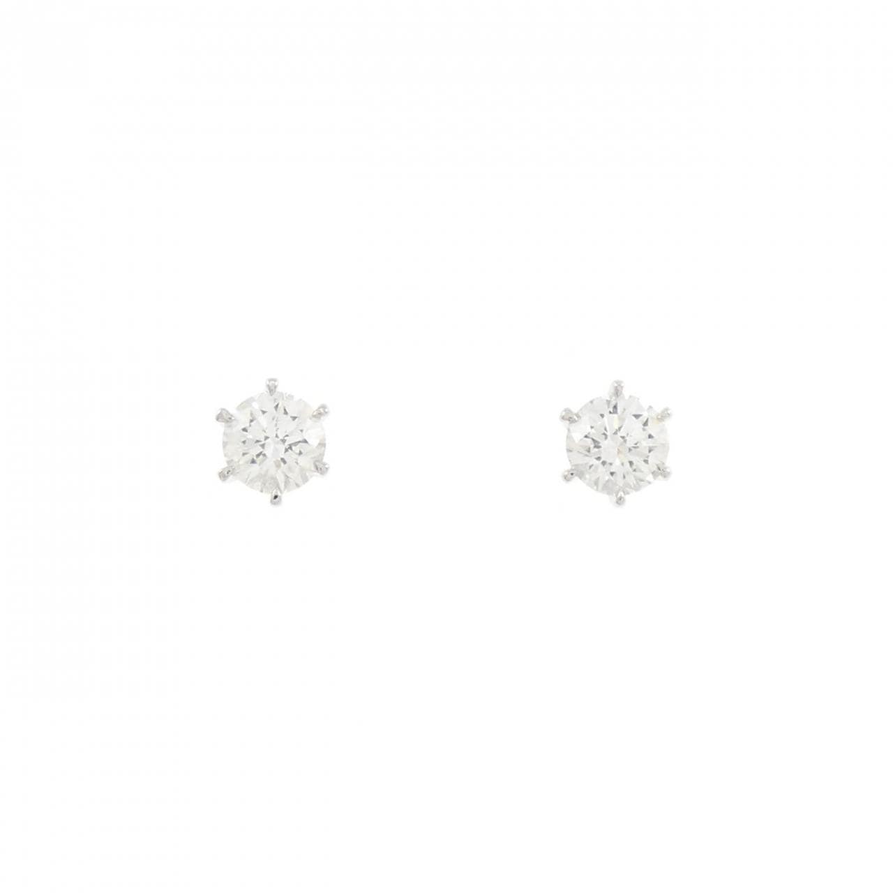 【リメイク】PT900/ST ダイヤモンド ピアス 0.301CT 0.308CT G SI1 EXT-VG