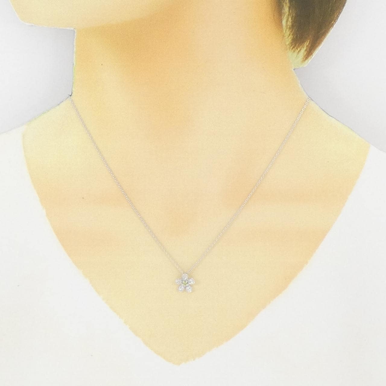 PONTE VECCHIO Flower Diamond Necklace 0.05CT