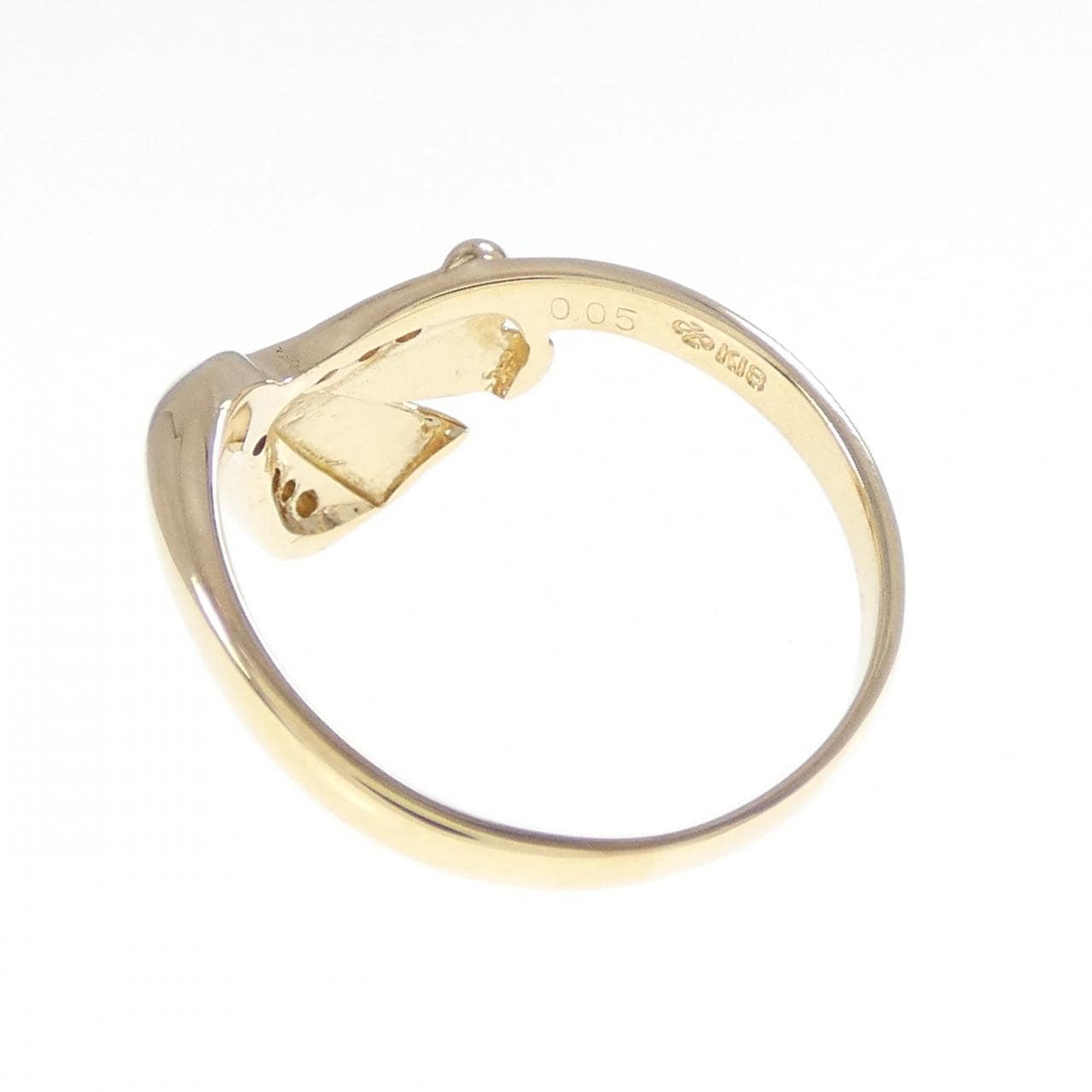 K18YG ダイヤモンド リング 0.05CT