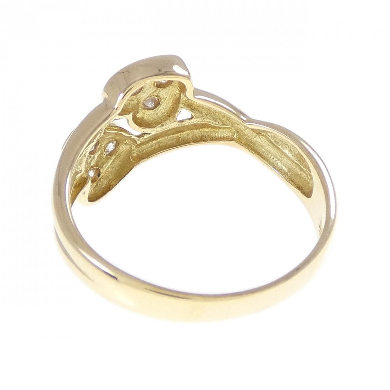 K18YG ハート ダイヤモンド リング 0.15CT