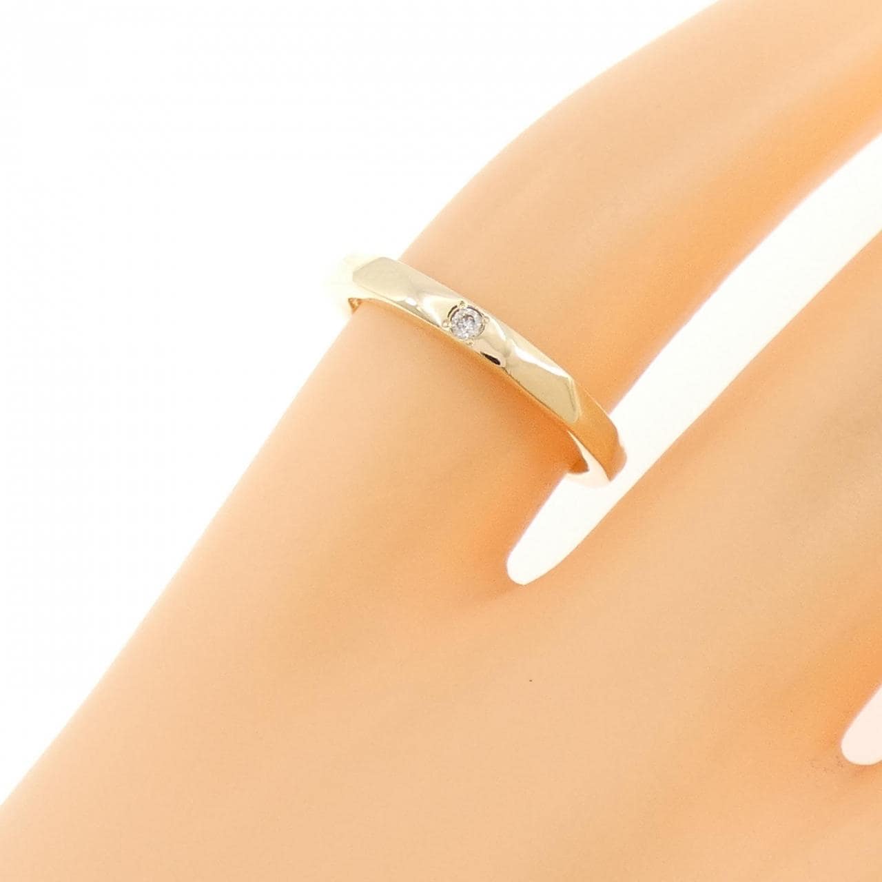 4゜C ダイヤモンド ピンキーリング