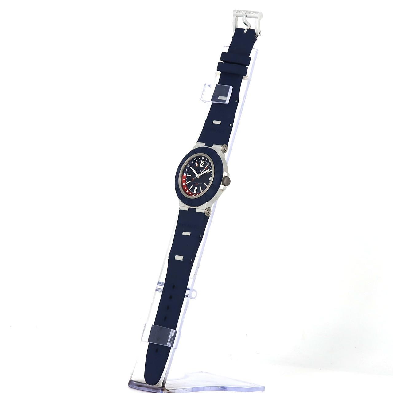 【ノーメンテナンス還元価格】ブルガリ ブルガリアルミニウムGMT BB40ATGMT/103554 アルミニウム 自動巻