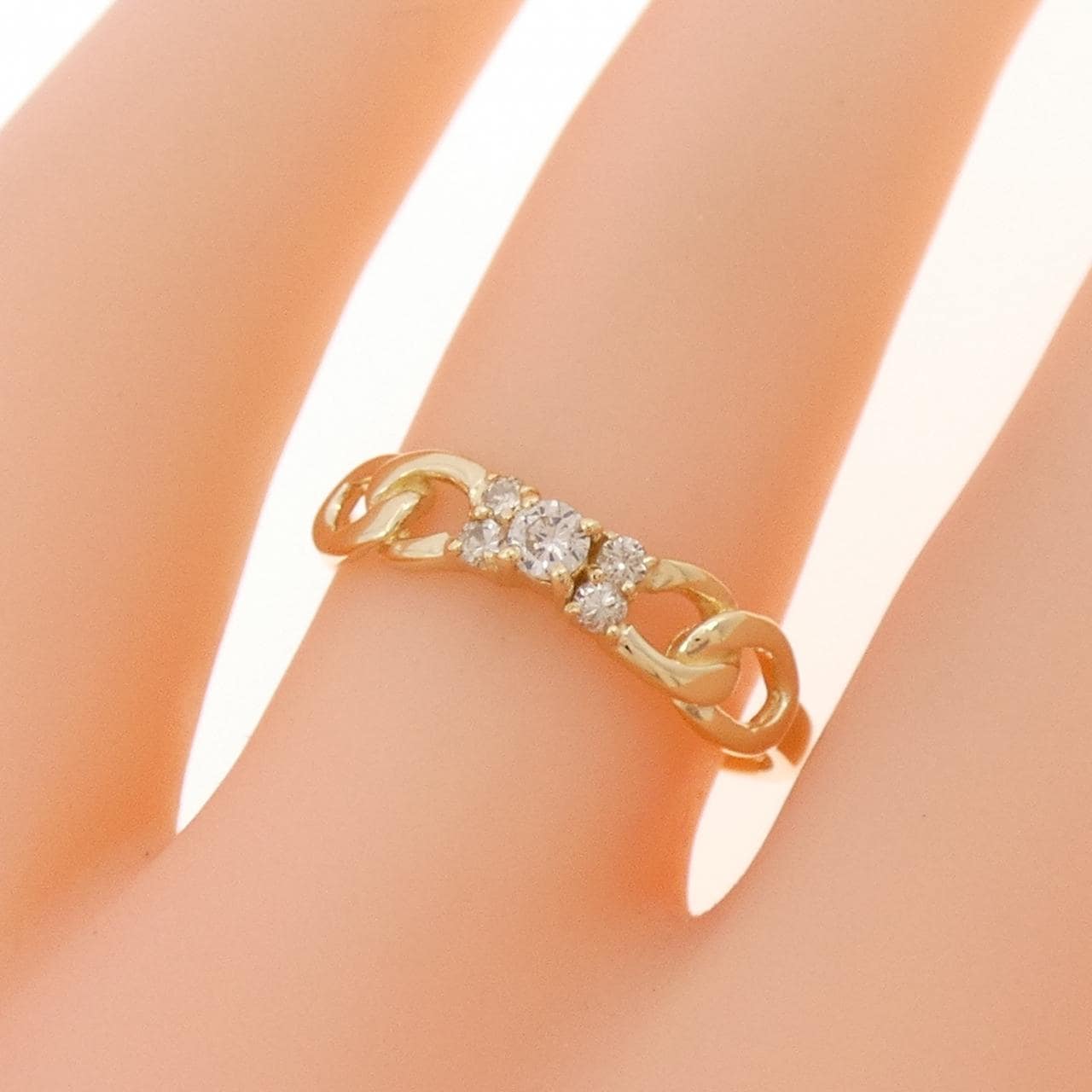 K18YG ダイヤモンド リング 0.11CT
