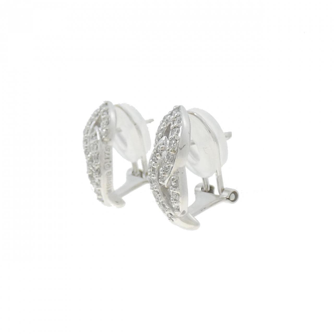 K18WG/K14WG Diamond Earrings 0.35CT
