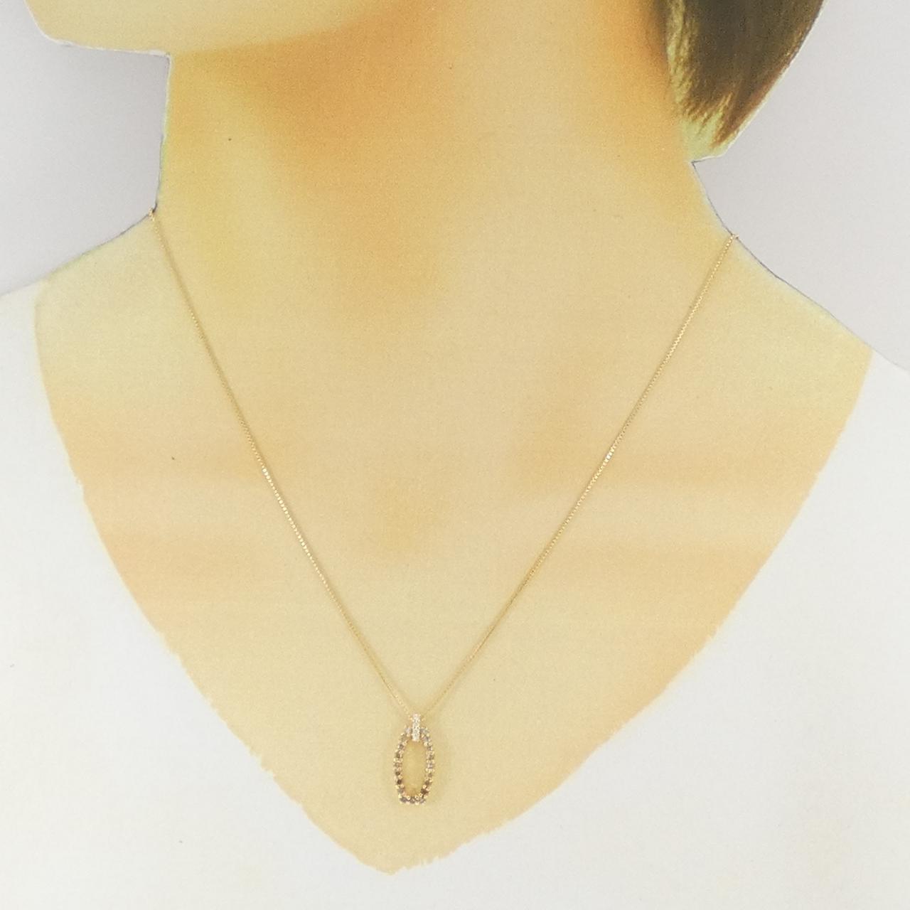 K18YG ダイヤモンド ネックレス 0.30CT