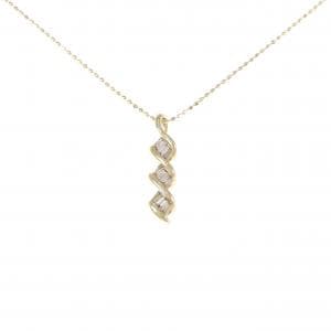 K18YG ダイヤモンド ネックレス 0.12CT