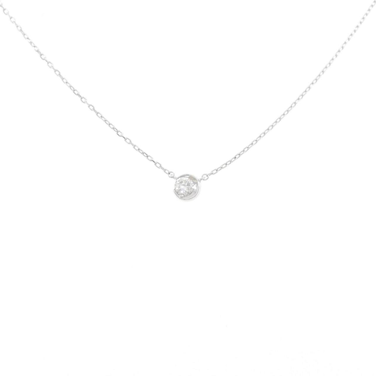 スタージュエリー ムーンセッティング ネックレス 0.06CT