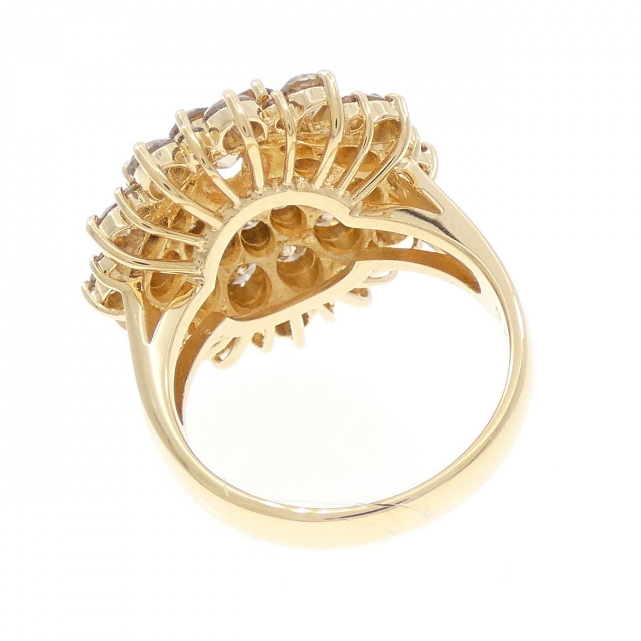 K18YG ダイヤモンド リング 3.20CT