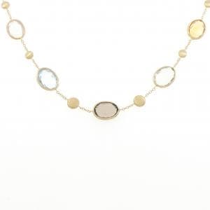 750YG カラーストーン ネックレス