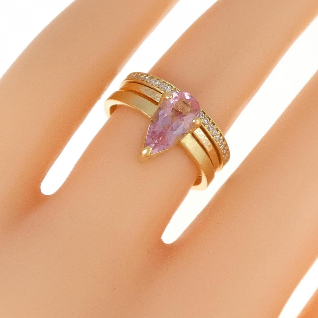 K18YG Morganite Ring 1.15CT