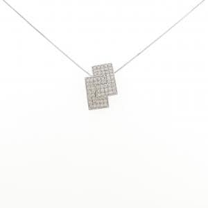 K18WG ダイヤモンド ネックレス 1.05CT