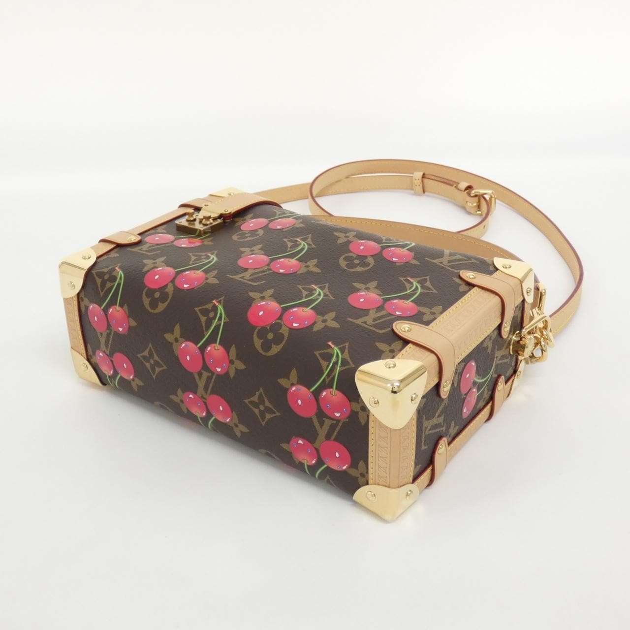ルイヴィトン モノグラムチェリー(LV×TM) サイドトランク MM M14278 ショルダーバッグ