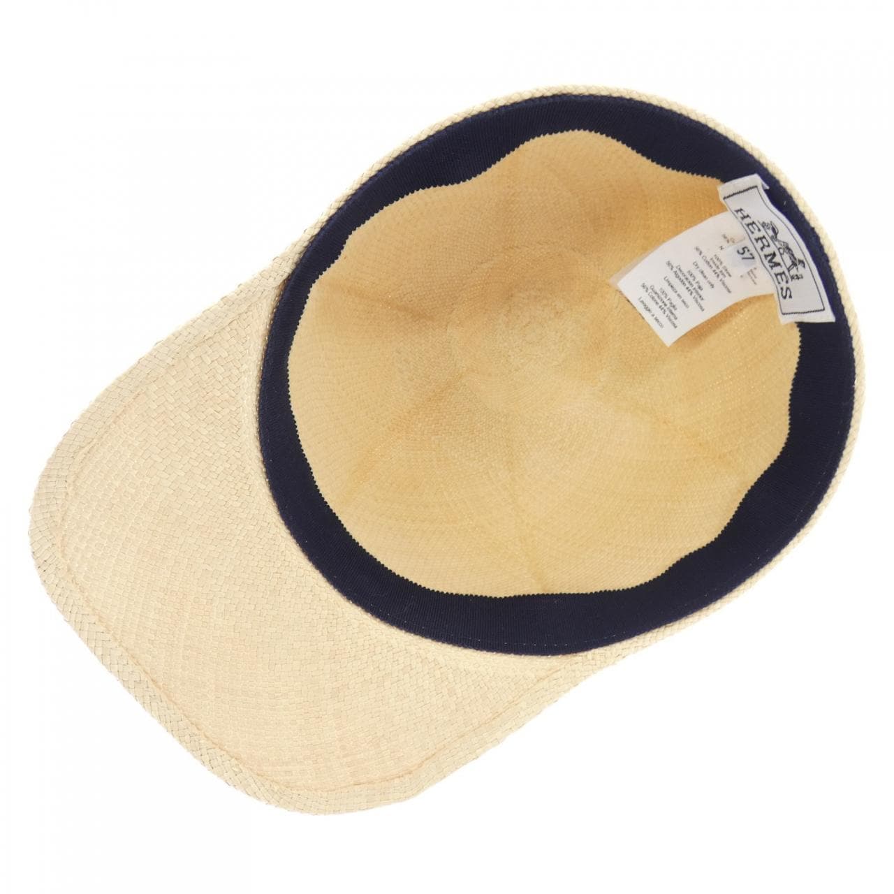 エルメス HERMES パナマ･ブリーサ/クルードセル H221067N ライリー キャップ