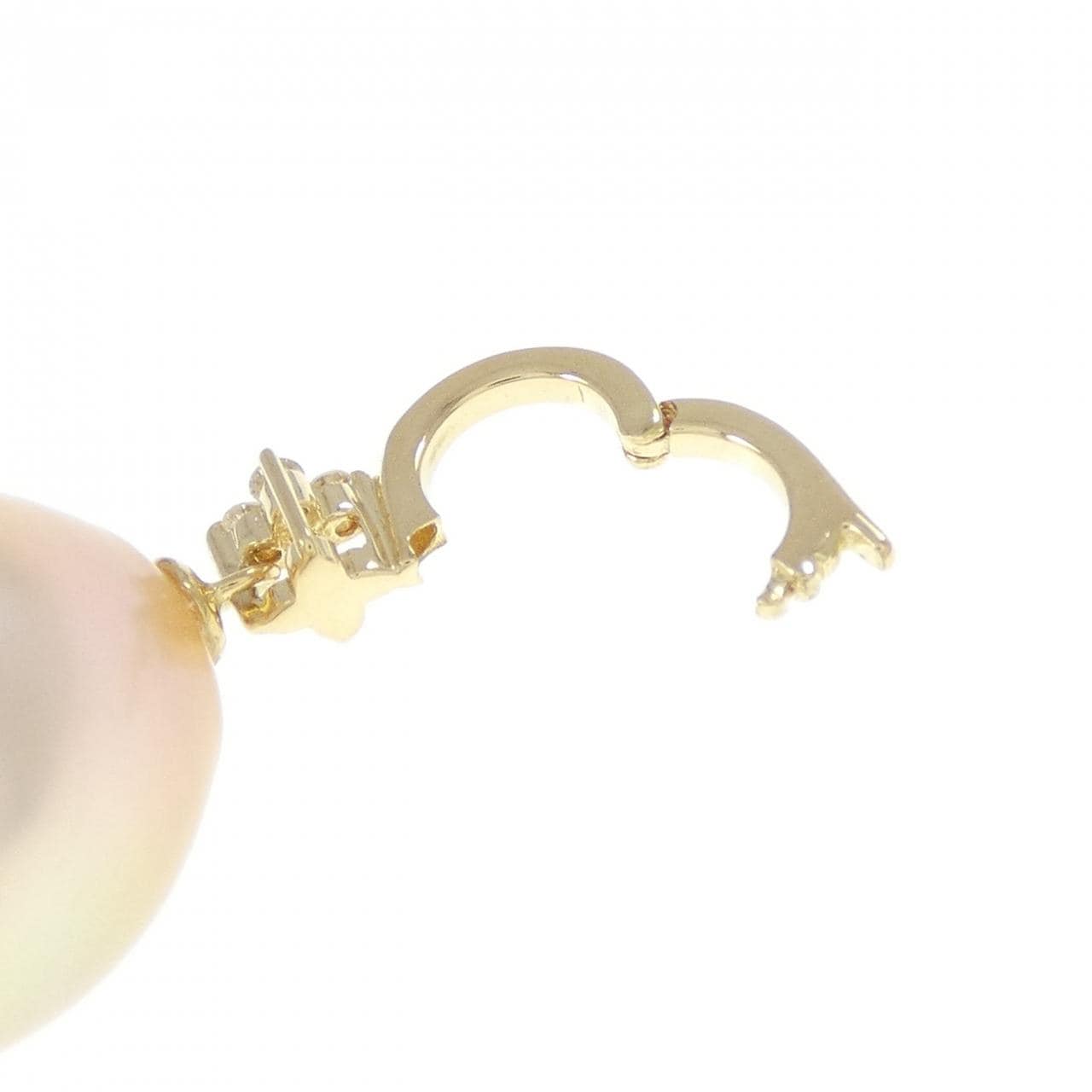 K18YG 白蝶パール ペンダント 12.9mm