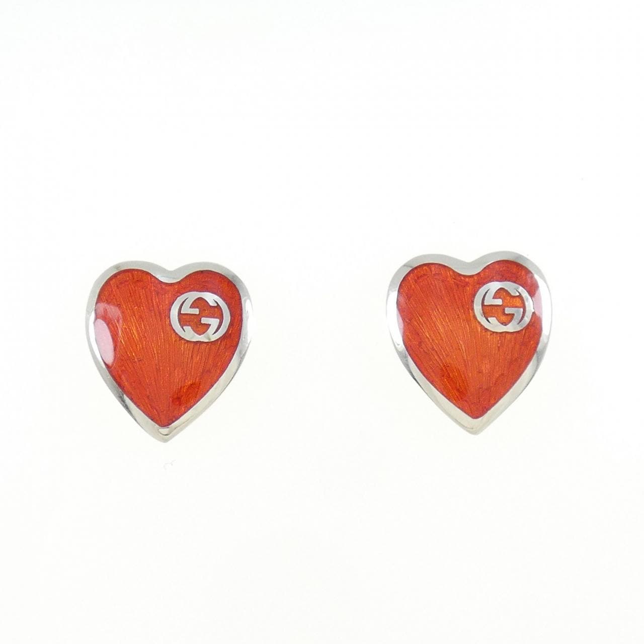 Gucci interlocking G heart earrings