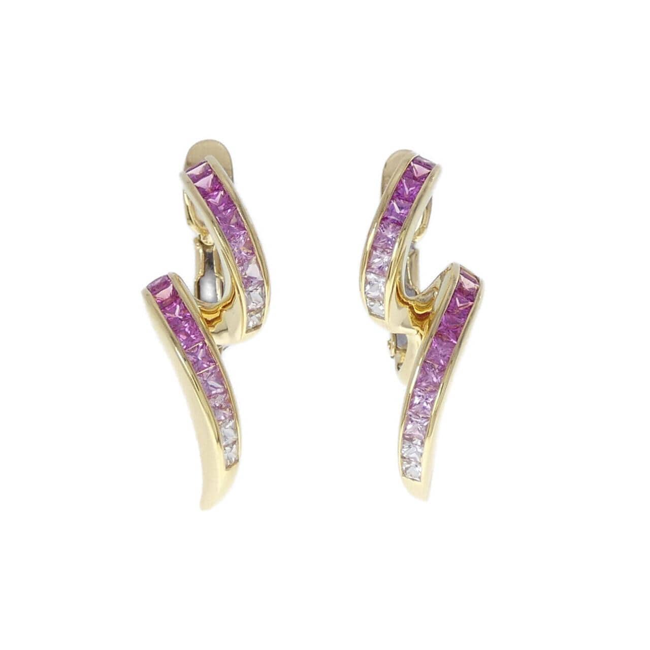 750YG サファイヤ ピアス 1.84CT