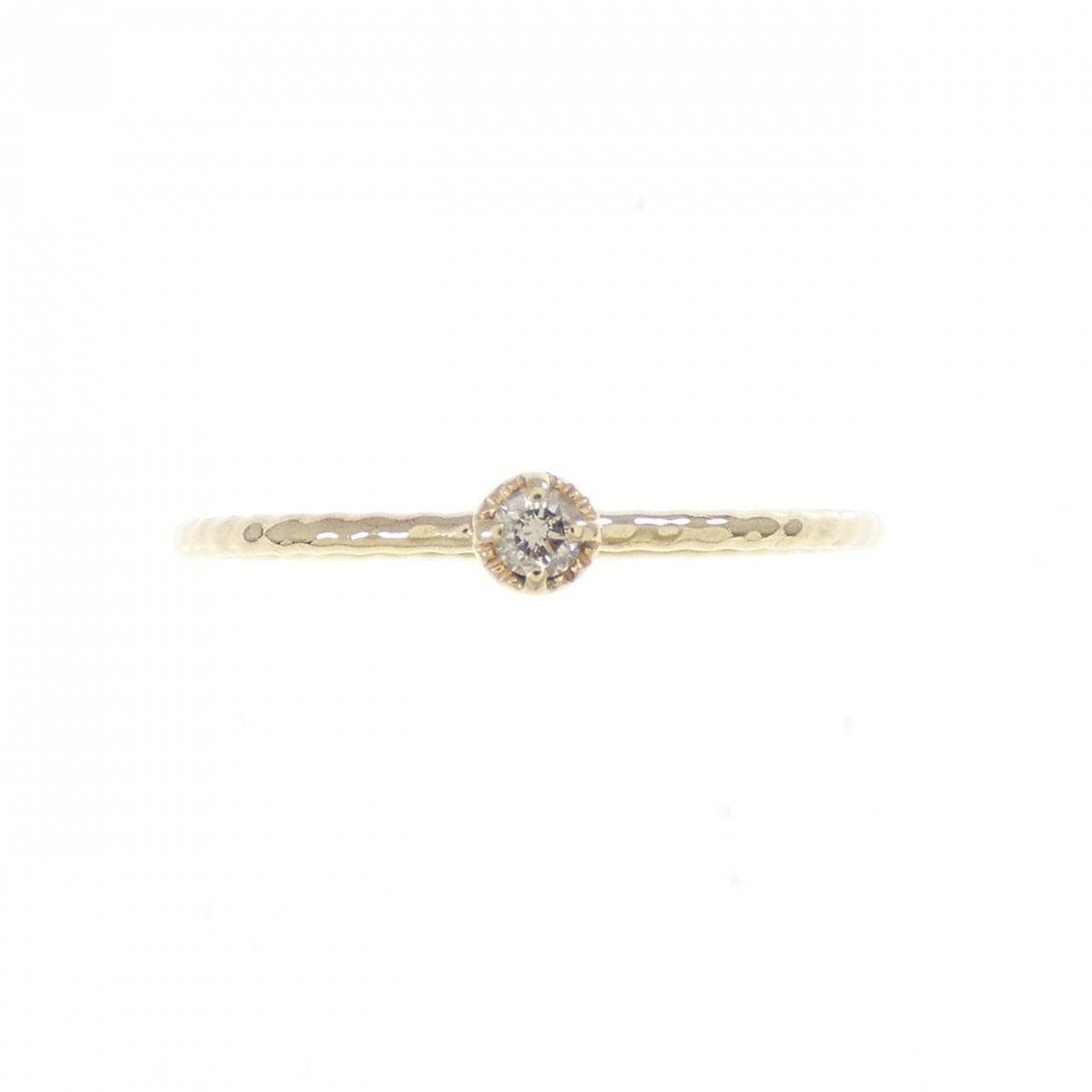 K10YG ダイヤモンド リング 0.03CT