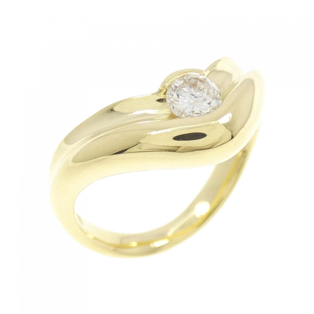 K18YG ダイヤモンド リング 0.21CT