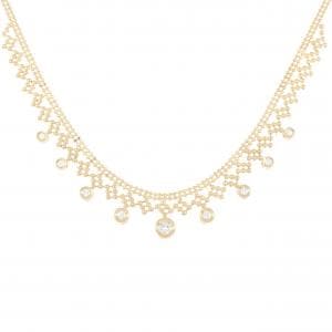 K18YG ダイヤモンド ネックレス 0.35CT