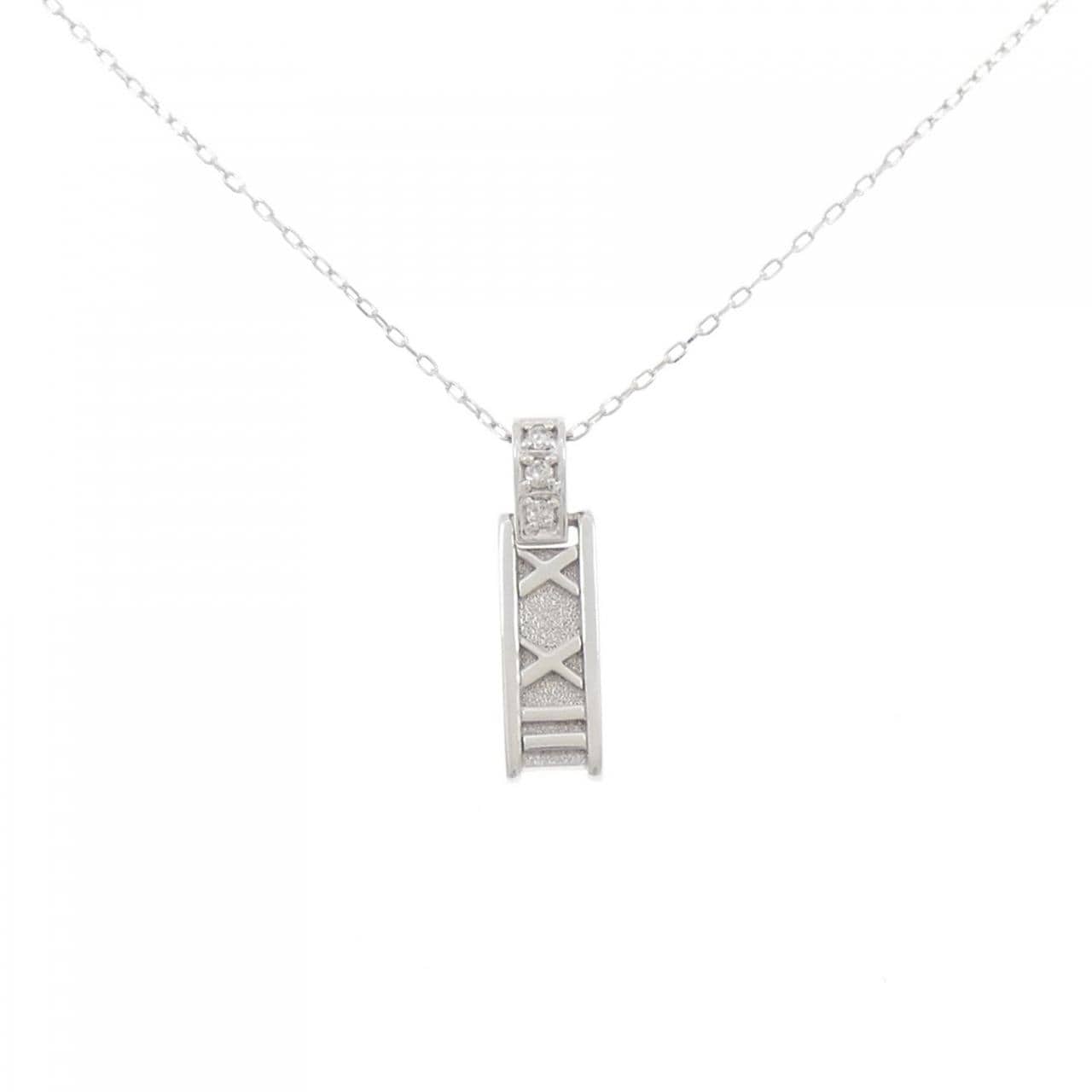K18WG ダイヤモンド ネックレス 0.06CT