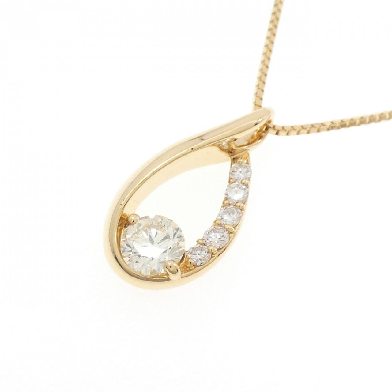 K18YG ダイヤモンド ネックレス 0.303CT