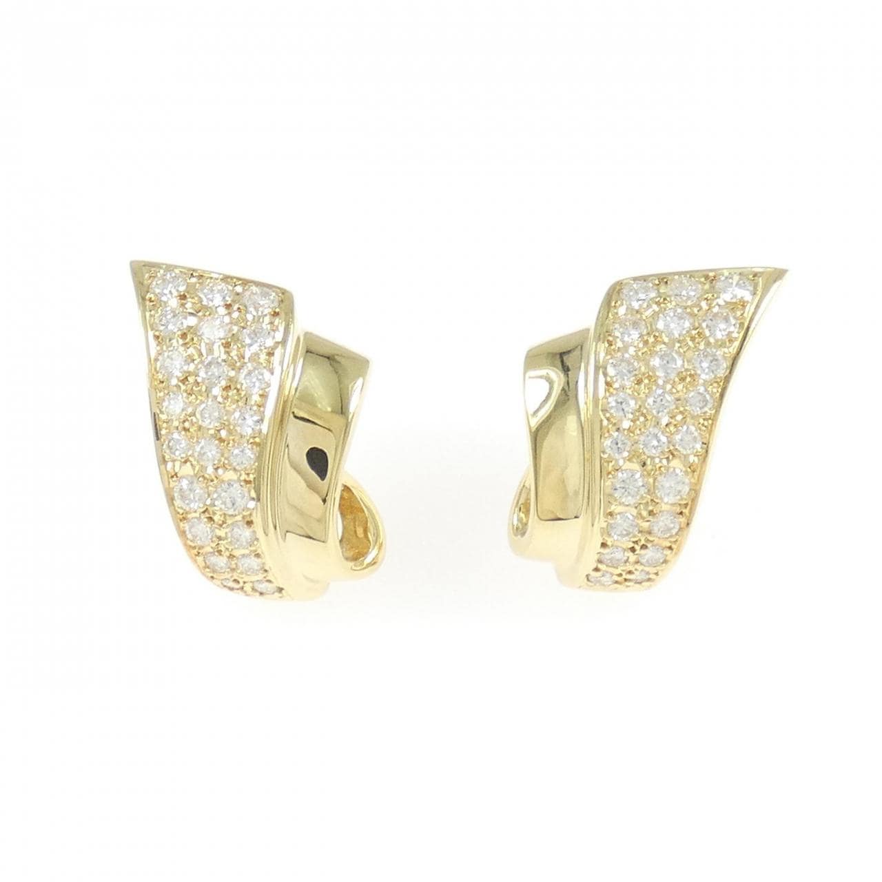 K18YG ダイヤモンド ピアス 0.93CT