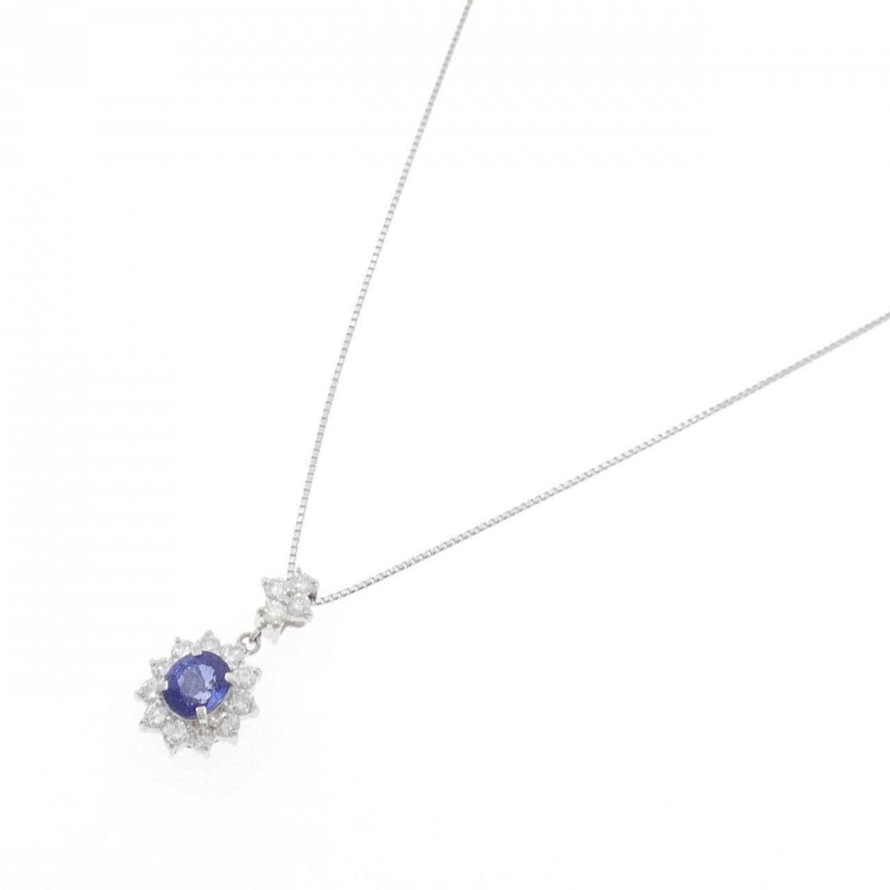PT900/PT850 サファイヤ ネックレス 0.98CT