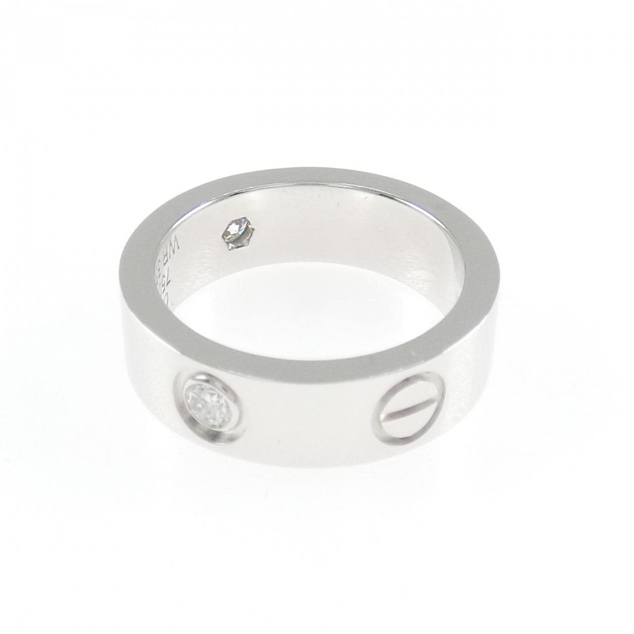 カルティエ ラブ ハーフダイヤ リング