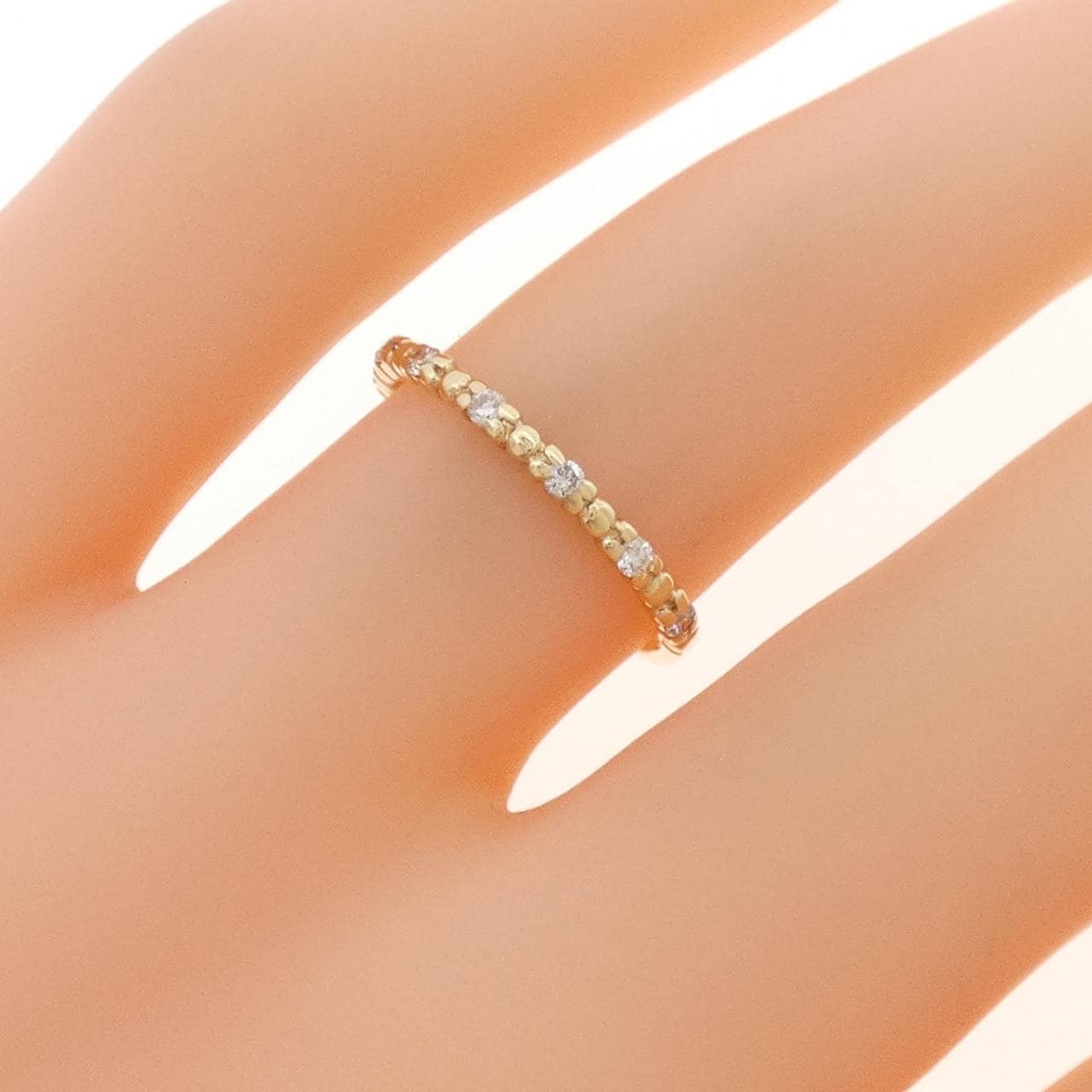 K10YG ダイヤモンド リング 0.09CT