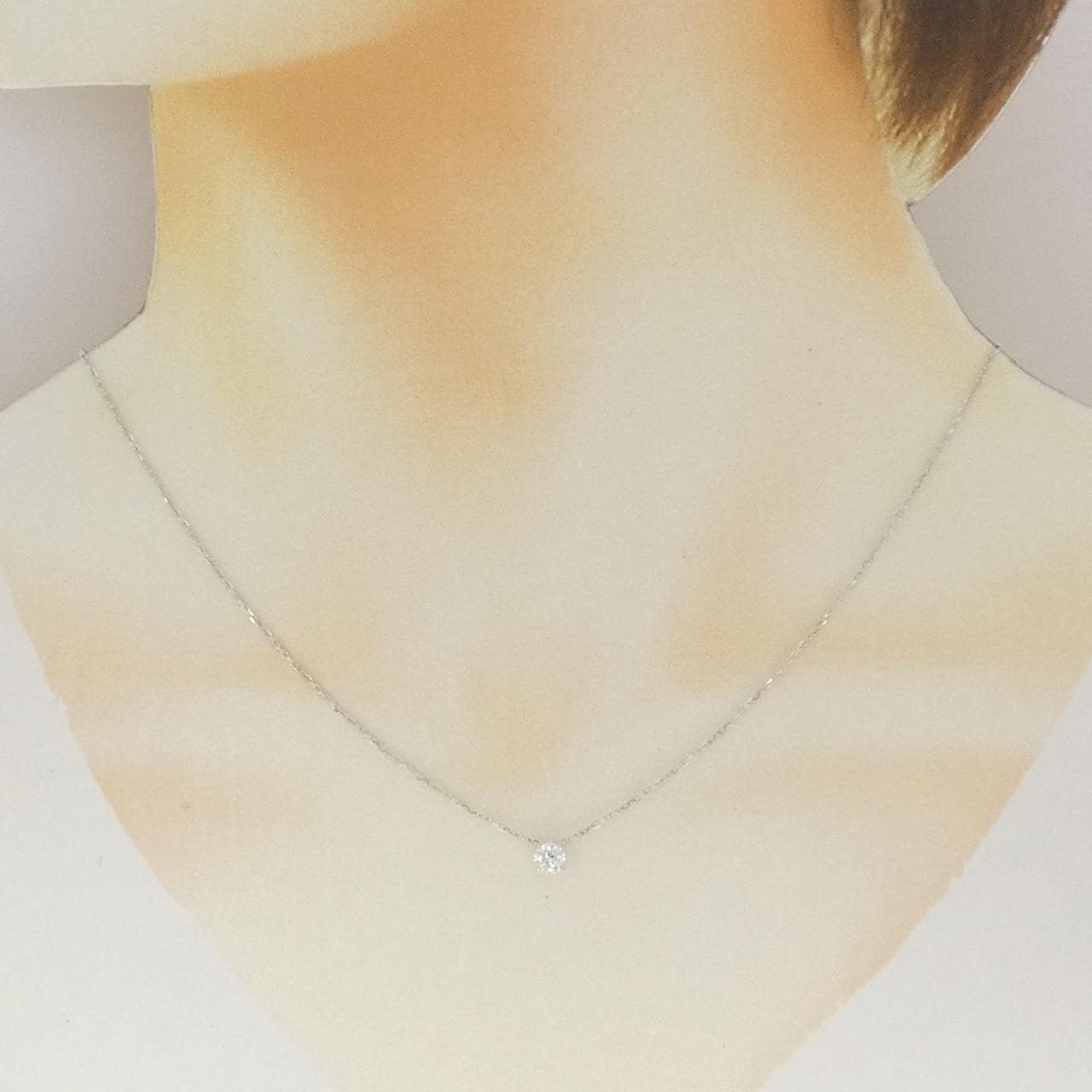 カルティエ ダイヤモンド ネックレス 0.28CT E VVS1 3EXT