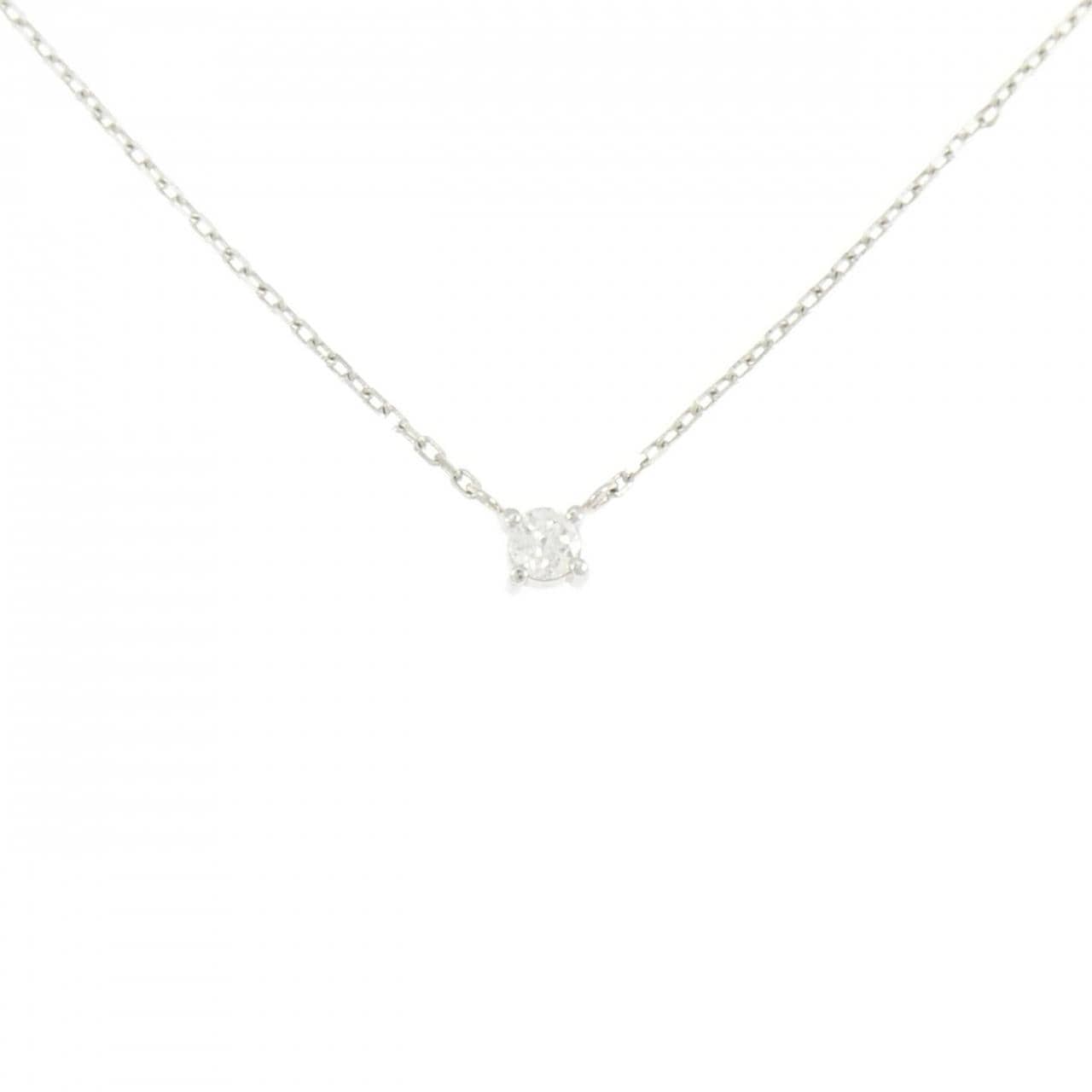 PT/PM850 ソリティア ダイヤモンド ネックレス 0.13CT