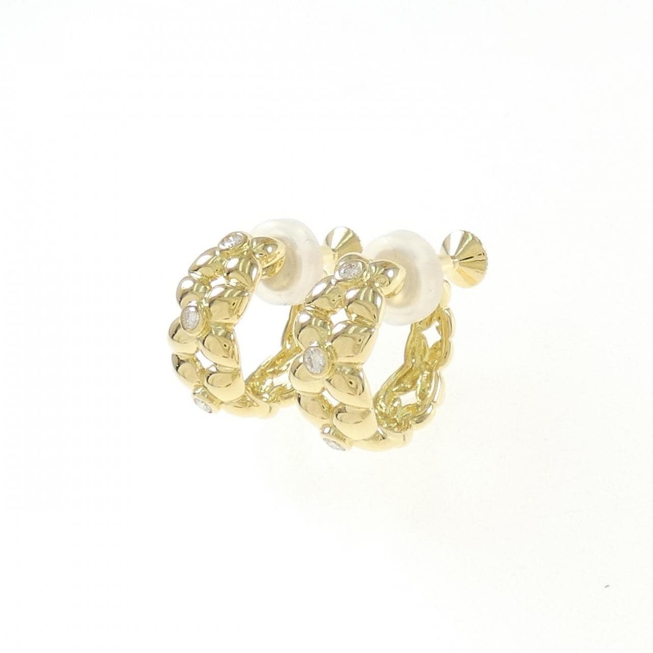 MIKIMOTO Diamond earrings 0.14CT