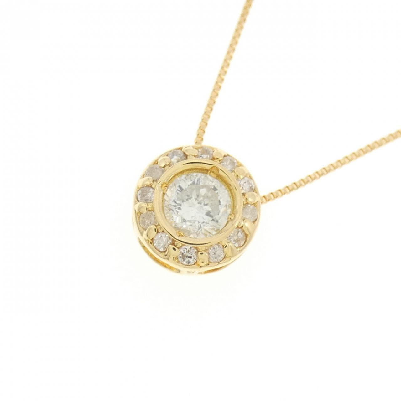 K18YG ダイヤモンド ネックレス 0.30CT