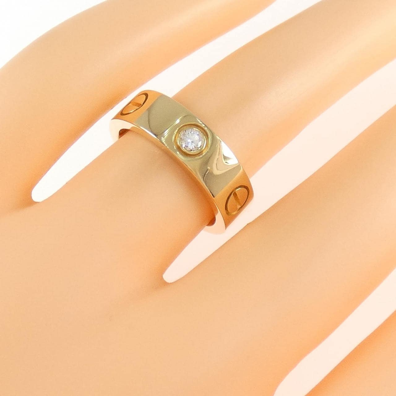 CARTIER LOVE half 鑽石指