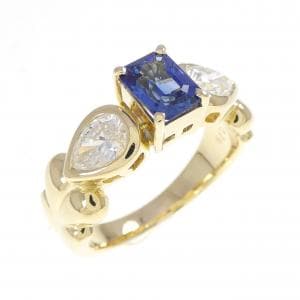 K18YG サファイヤ リング 1.02CT