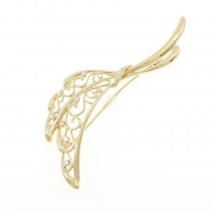 ミキモト K18YG ブローチ 0.30CT