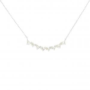 【新品】K18WG ダイヤモンド ネックレス 0.50CT