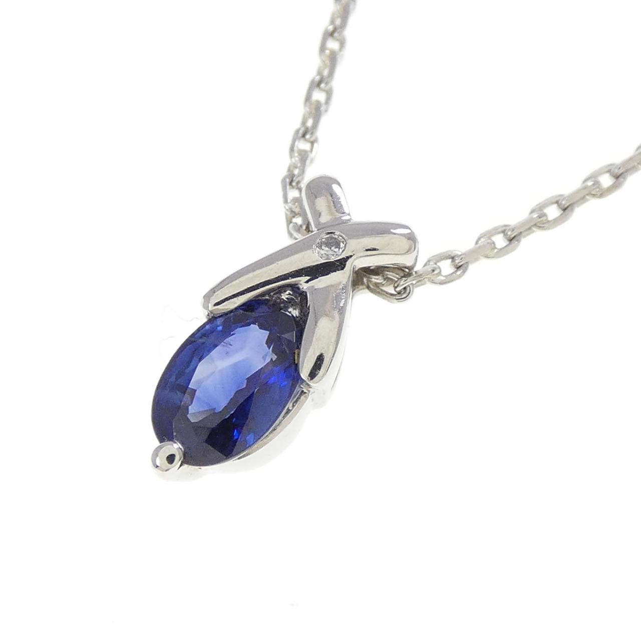 PT900/PM サファイヤ ネックレス 0.58CT