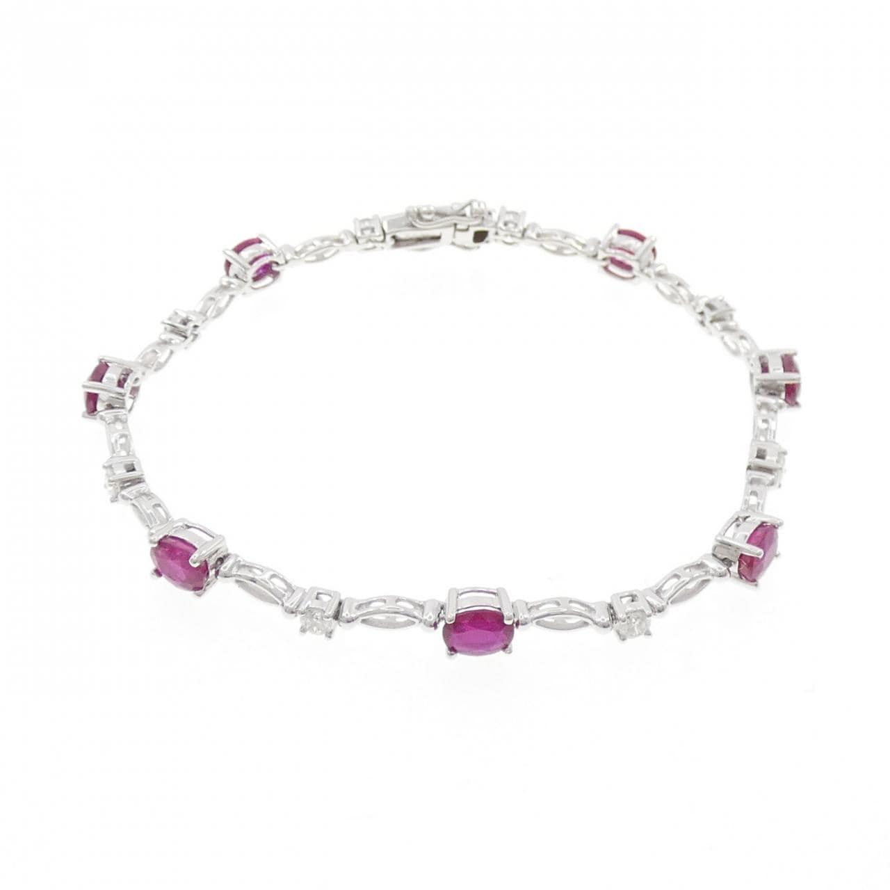 750WG ルビー ブレスレット 3.54CT