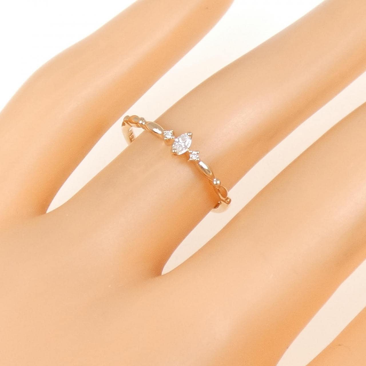 K18PG ダイヤモンド リング 0.03CT