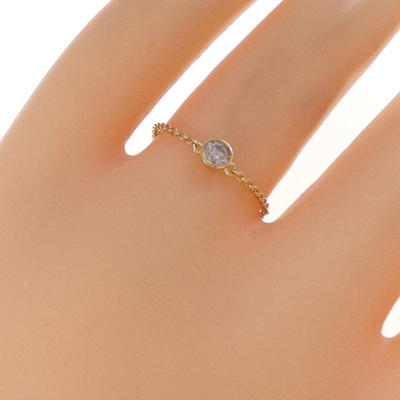 K18YG ダイヤモンド リング 0.10CT