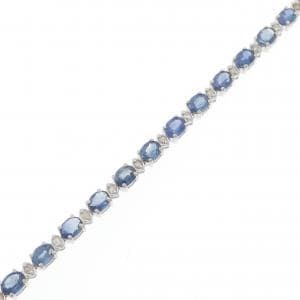 K18WG サファイヤ ブレスレット 6.50CT