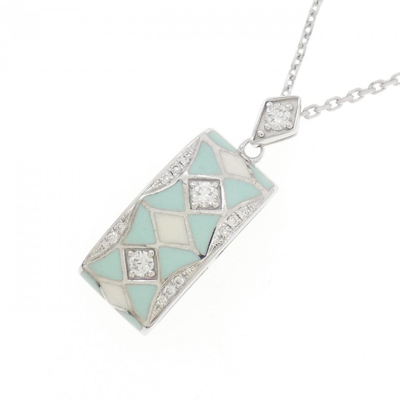 K18WG 樹脂 ネックレス