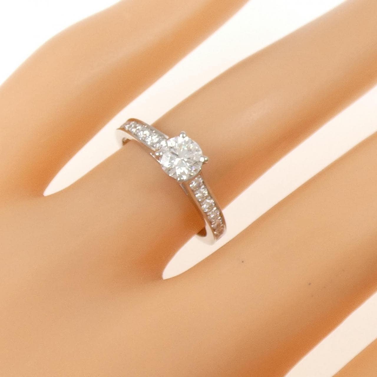 カルティエ 1895 ソリテール リング 0.44CT G VVS1 EXT