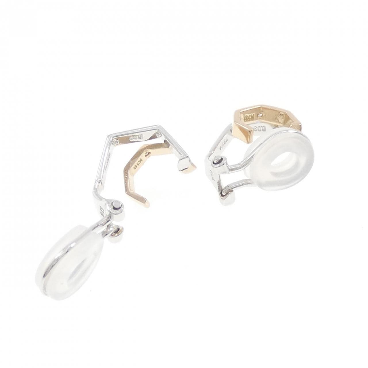 K18YG/K14WG ダイヤモンド イヤリング 0.06CT