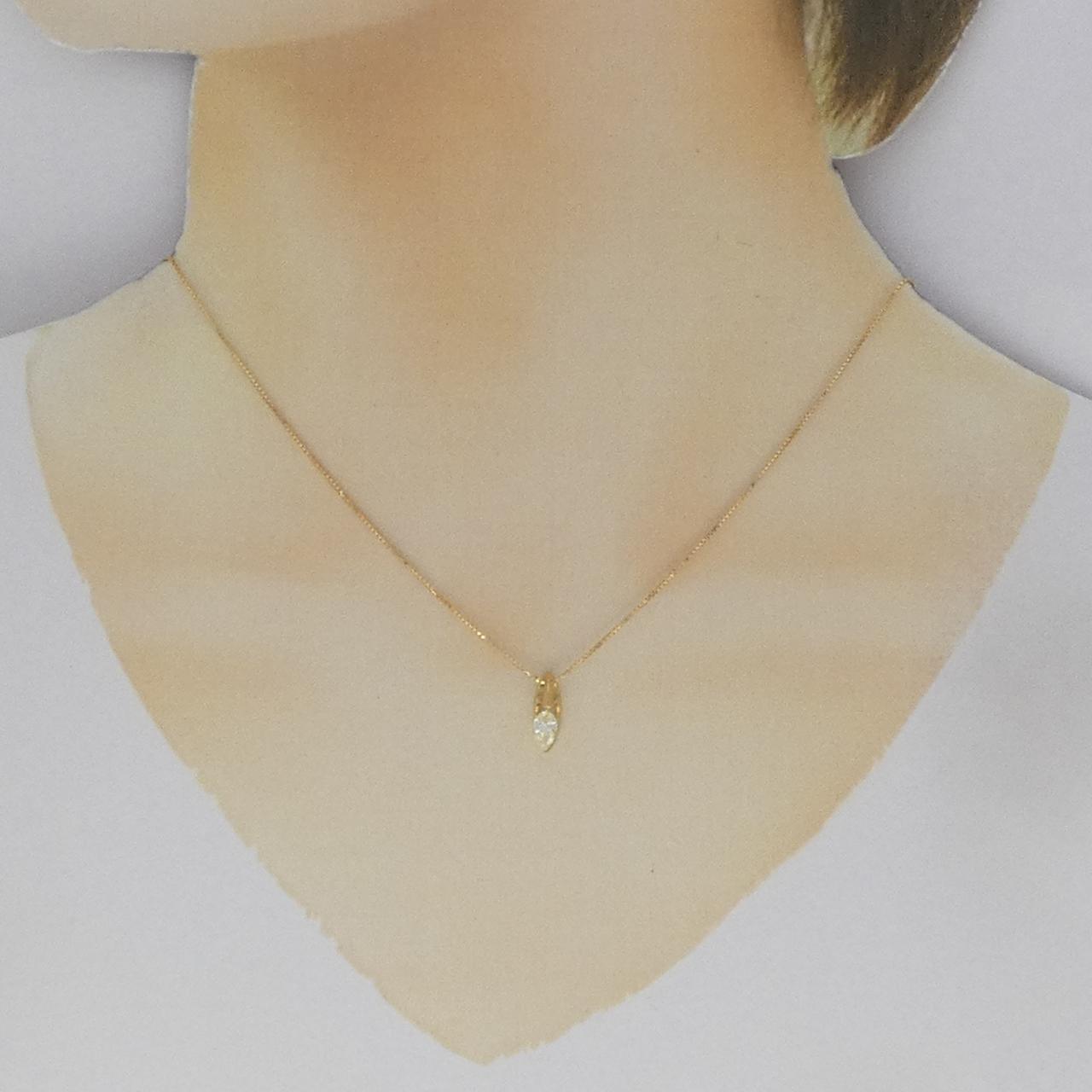 K18YG ダイヤモンド ネックレス 0.33CT