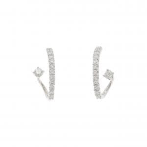 PT900 ダイヤモンド ピアス 0.55CT