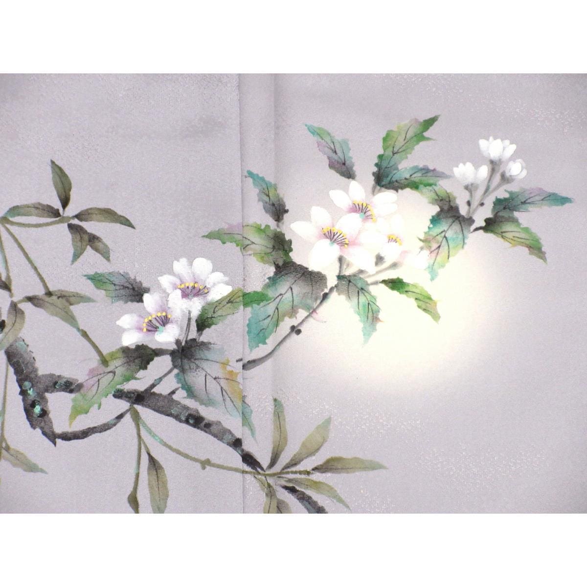 【未使用品】単衣　訪問着　友禅加工