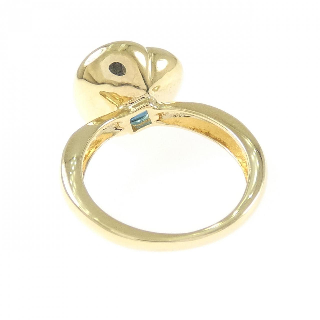 K18YG ブルートパーズ リング